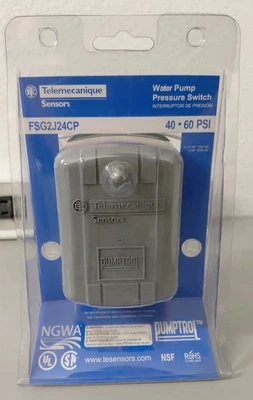 Telemecanique Pumptrol 40 60 PSI Water Pump Pressure Switch (FSG2J24CP) - Image 1 of 2