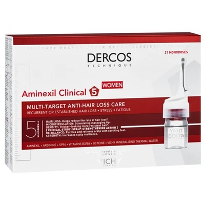 Vichy Dercos Aminexil Clinical 5 Frauen ist eine Pflege, die 5 Wirkstoffe gegen  - Bild 1 von 4