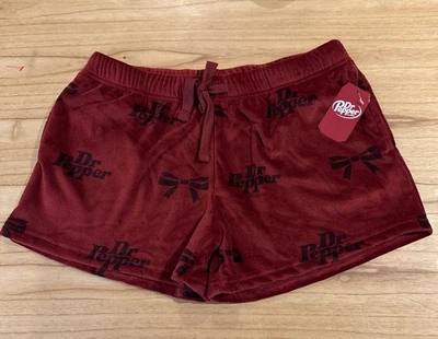 Pantalones Cortos Dr. Pepper Bow Fuzzy Acogedores para Dormir Adulto Talla Grande NUEVO Foto 1 de 4