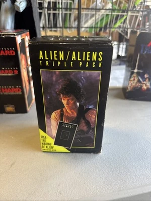 Alien VHS Aliens Triple Pack 3 Tape Set Fox Video Making Of With Alien 3 - Image 1 of 3