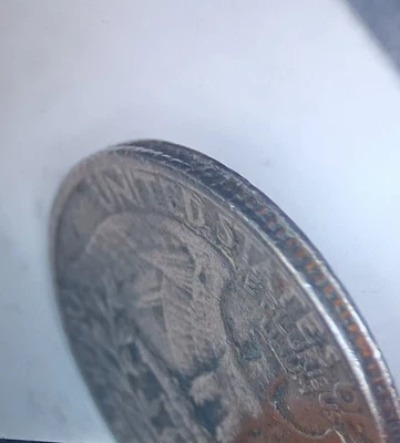  Extremely Rare 1965 Quarter No Mint Mark On Nickel Planchette (107) - Image 1 of 4