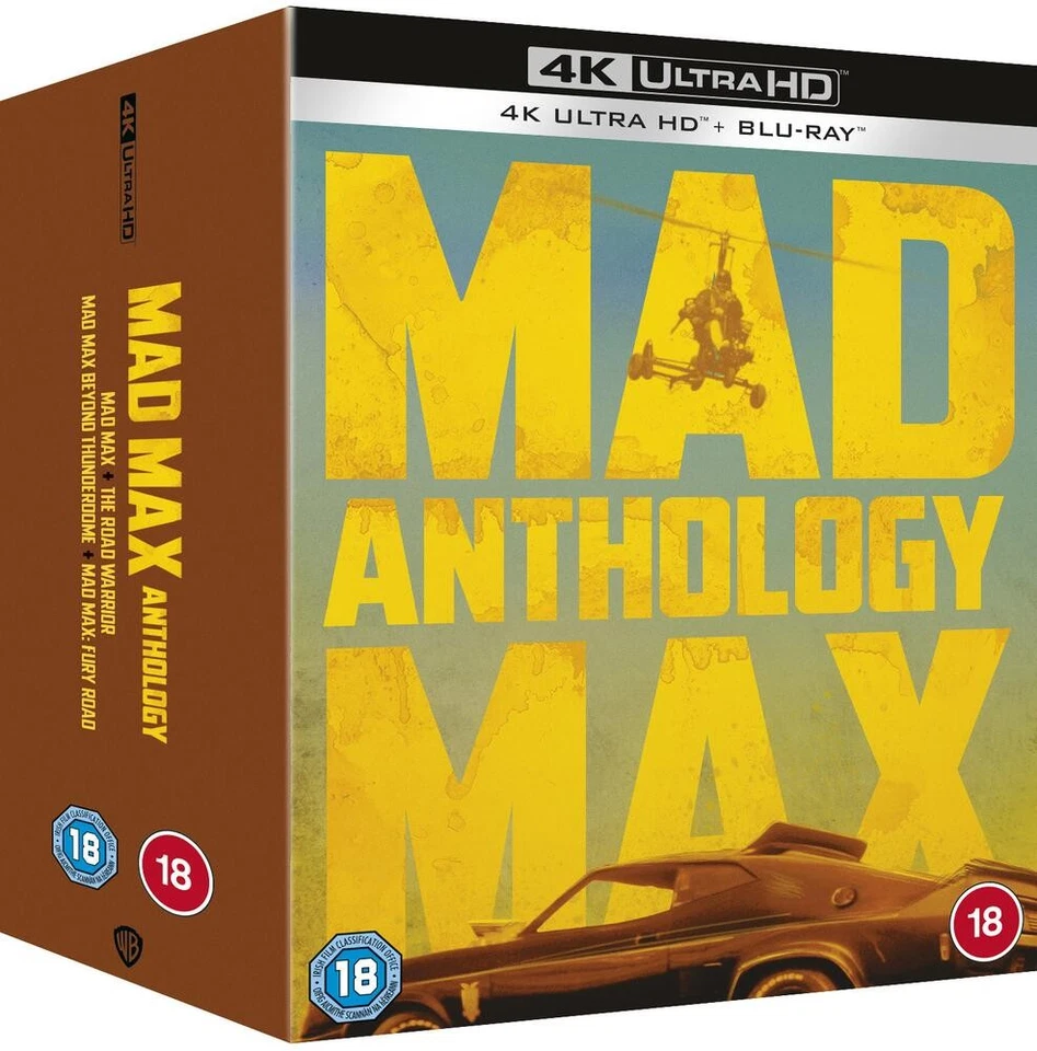 Mad Max Anthology (4 Films) 4K Ultra HD + Blu-Ray - Image 1 of 3