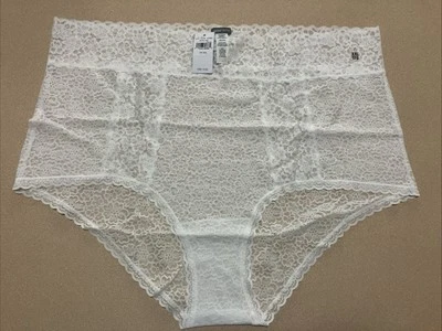 Aerie высокая талия Boybrief нижнее белье белый кружевной XXL бриф трусики новый - Изображение 1 из 4