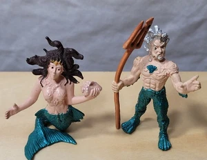 Safari Ltd Poseidon & Mermaid Mythical Realms Figurines Action Figures toy lot - Picture 1 of 7