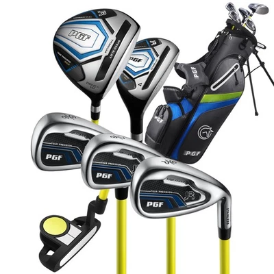 Juego de palos de golf para niños PGF Gold TP JR - mano derecha, edades 10-13, altura 56-63" - negro Foto 1 de 4