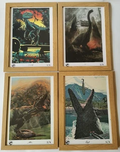 Jurassic World Fallen Kingdom (2018) ODEON Promo Posters Set 1/4–4/4 Framed Set - Picture 1 of 10
