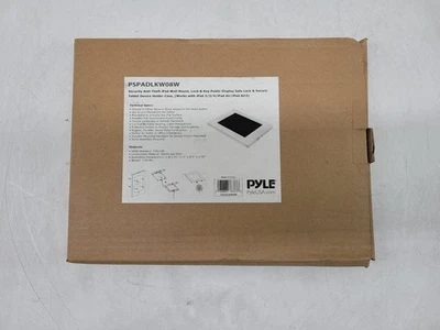 Pyle PSPADLKW08W Security Anti-Theft iPad Wall Mount, Lock & Key Tablet Device - Image 1 of 2