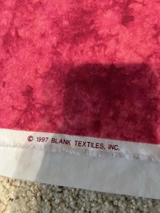 Vtg Blank Textiles Cotton Quilt Fabric Pink Tones 42" x 30" - Picture 1 of 5