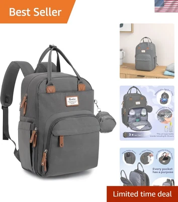 Mochila de pañales multifunción impermeable Foto 1 de 4