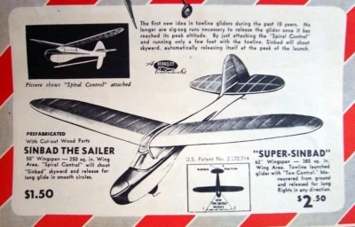 Berkeley SINBAD 60 PLAN + PARTS PATTERNS Enlarged to 60" From SINBAD 40" PLAN  - Image 1 of 4