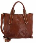 CAMPOMAGGI Shopping Bag M Schultertasche Umhngetasche Tasche Cognac Braun Neu