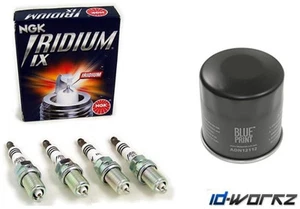 TOYOTA STARLET 1.3 GT TURBO GLANZA 4E-FTE OIL FILTER & NGK IRIDIUM SPARK PLUGS - Picture 1 of 3