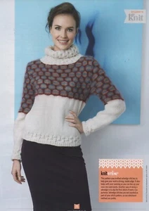 STAND OUT JUMPER - Knitting Pattern - JACQUELINE VAN DILLON / ROWAN …WORSTED - Picture 1 of 6