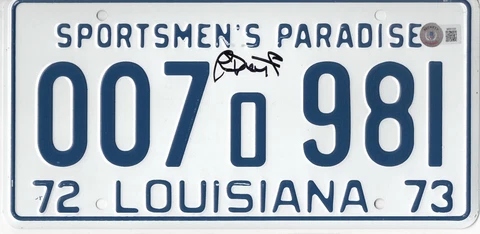 RICHARD DREYFUSS JAWS SIGNED LICENSE PLATE PROP AUTOGRAPH BECKETT BAS COA Cover