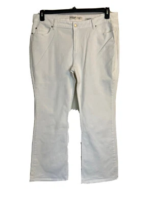 Pantalón vaquero Canyon River Blues blanco para mujer. Talla 18. Corte de bota. Foto 1 de 4