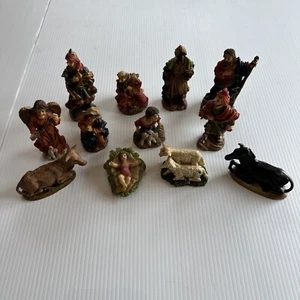 Danson Nativity Set 12 Figurines Ceramic Bisque Hand Painted Christmas Vintage - Bild 1 von 12
