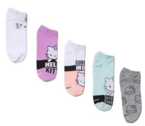 Hello Kitty unsichtbare Damensocken "CUTENESS OVERLOAD" Größe 9-11 (5er-Pack) - Bild 1 von 3