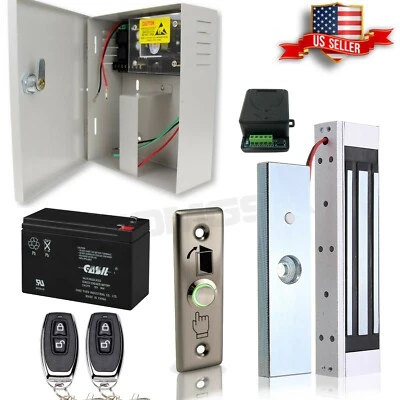 COMGSA Access control system for door, entry with baterry and Wireless Remote Controls