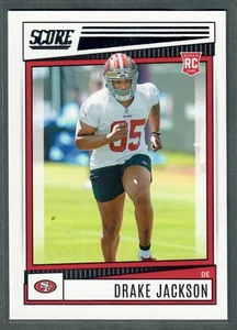 Tarjeta de novato 2022 puntaje de Drake Jackson #316 49ers RC QTY - Imagen 1 de 2