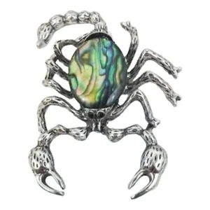 Abalone Skorpion Pin Abalone Muschel Pin für Zubehör und gruseligen Gruselspaß - Bild 1 von 11