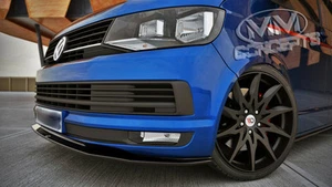 Labio de alerón CUP NEGRO para VW T6 BUS alerón delantero espada alerón labio delantero - Imagen 1 de 2