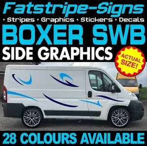 para adaptarse PEUGEOT BOXER SWB L1 PEGATINAS GRÁFICAS RAYAS CALCOMANÍAS AUTOCARAVANA AUTOCARAVANA - Imagen 1 de 2