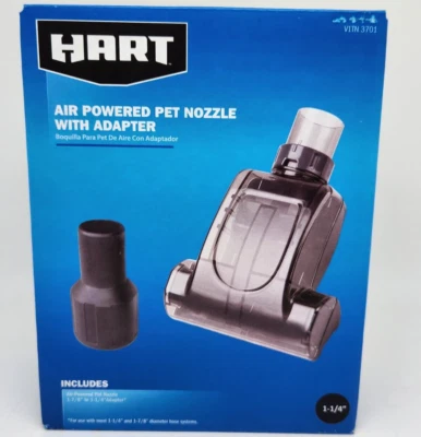 NEW Hart AIR POWERED PET NOZZLE 1-7/8" + 1-1/4" ADAPTER 3701 Vacuum Attachment - Image 1 of 4