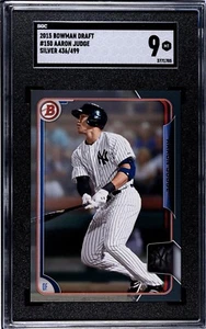 2015 Bowman Draft - Aaron Judge #150 Silver 436/499 (RC) SGC 9 - Picture 1 of 2