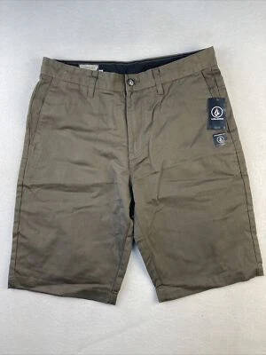 Volcom Men's Vmonty Chino Shorts Brown New With Tags $45 Retail - Image 1 of 4