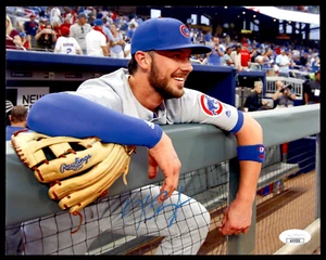KRIS BRYANT SIGNED 8X10 WITH JSA COA - CHICAGO CUBS - Picture 1 of 2