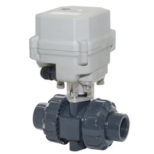 Válvula de bola eléctrica de control integral proporcional de PVC de 2 vías DC9-24V 4-20mA  - Imagen 1 de 5