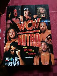 WCW NITRO AND REVENGE 2 SIDED POSTER 1998 PRINTED IN JAPAN HOGAN/ STING/GOLDBERG