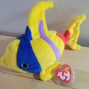 Ty Beanie Baby - ORIEL the Angel Fish - MINT with MINT TAGS - Picture 1 of 1