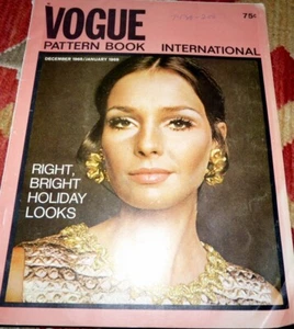 Vogue International Pattern Book December 1968 January 1969 Designer Couturier - Imagen 1 de 6