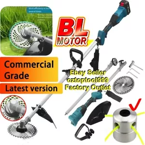 Brushless Line Trimmer Cordless Whipper Snipper Edge Cutter For Makita 18V Batt - Picture 1 of 17