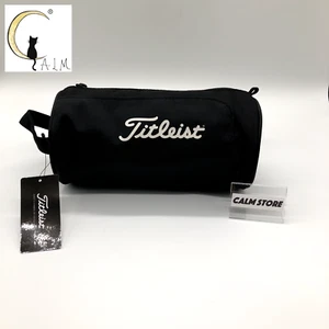 Titleist Golf Round Ball Case Pouch Bag 2023 Next Gen TA23NGVPK Black Japan New - Picture 1 of 14