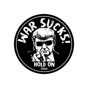 Krieg ist Scheisse - Trump 2024 usa  Aufkleber Sticker Auto Magnet Vinyl wetterf - Bild 1 von 1