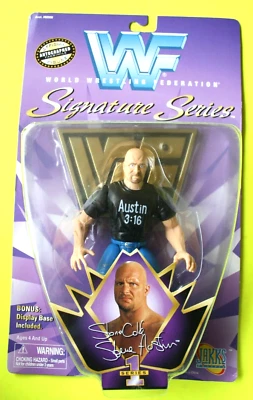 Wrestling Figure WWF Signature Series STONE COLD STEVE AUSTIN.   (FREE SHIPPING) - Image 1 of 3