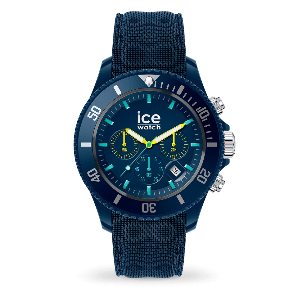 ICE WATCH ICE 020617 ICE chrono - Blue lime , Herrenuhr Silikon Blau neu - Bild 1 von 1