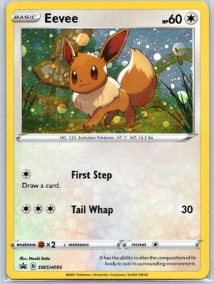 Eevee SWSH095 Near Mint Cosmo Holo Sword & Shield Promo Cards Pokemon Shipnow - Image 1 of 2