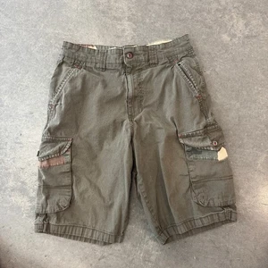 Vintage Y2K grün Cargo tarnfarben Arbeit Rugby Freizeit Baumwolle Shorts 30 - Bild 1 von 5