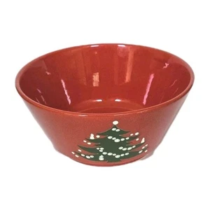 Árbol de Navidad Waechtersbach 8 7/8" W X 4" H cuenco de verduras redondo de colección  - Imagen 1 de 5