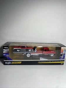 Maisto Elite Transport 1957 Chevrolet Flatbed & 1957 Chevrolet Bel Air - Bild 1 von 5