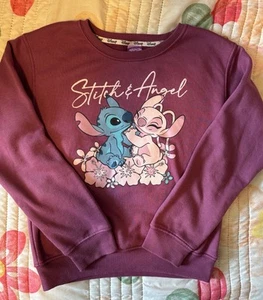 Disney Stitch & Angel Sweatshirt Youth Size XG - Picture 1 of 4