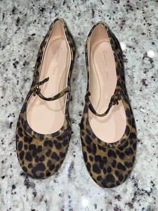 Crafted from supple leopard-printed suede, Carla is a flat ballerina style - Picture 1 of 3