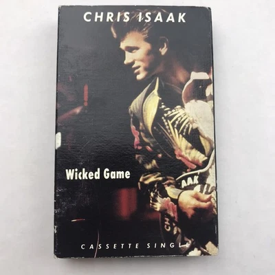 Chris Isaak Wicked Game 1991 Cassette Single Vintage Rock Pop Collectible - Imagem 1 de 3