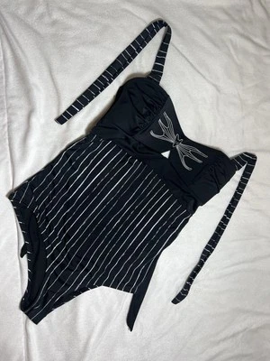 Disney Pesadilla antes de Navidad Jack Skellington traje de baño de una pieza grande Foto 1 de 4