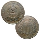TWO CENT PIECE CIRCULATED CONDITION MIXED DATES