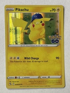 2022 Pokémon TCG Pikachu 028/078 Pokemon GO Holo Rare Ungraded - Picture 1 of 2