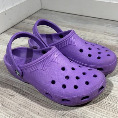 Zueco Crocs Unisex Clásico Púrpura Para Hombre Talla 8-9 Para Mujer Talla 10-11 Foto 1 de 4